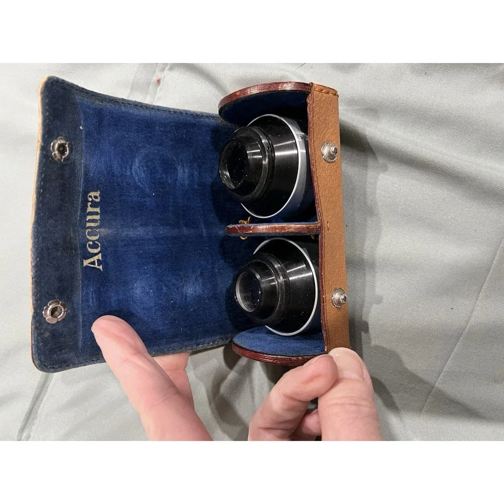 Vintage Accura Camera Lenses In Original Case